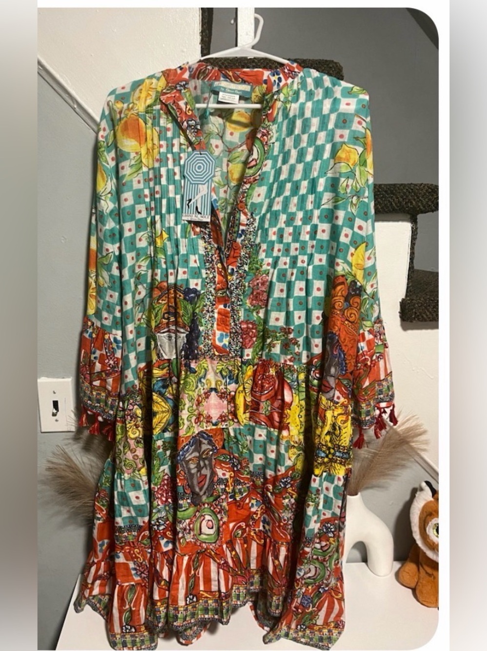 Colorful Patterned Maxi Dress